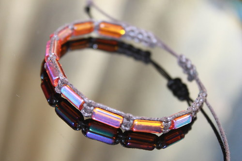 Náramek shamballa/makramé — foto 1