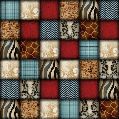Látka Sassy Shoes patchwork — foto 1