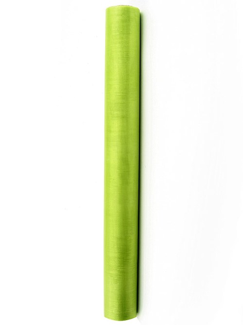 Organza 36 cm x 9 m ZELENÁ NEOBŠITÁ