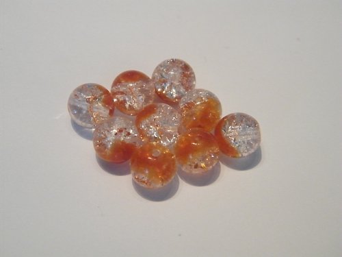 Praskačky čirá - oranžovohnědá 8 mm — foto 1