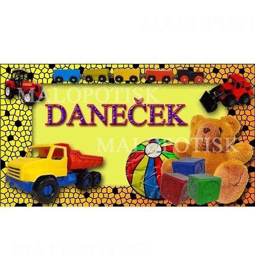 Cedulka na pokojíček, "Daneček" 9x5cm