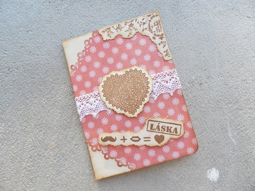 Přání červené srdíčko "Láska" — foto 1