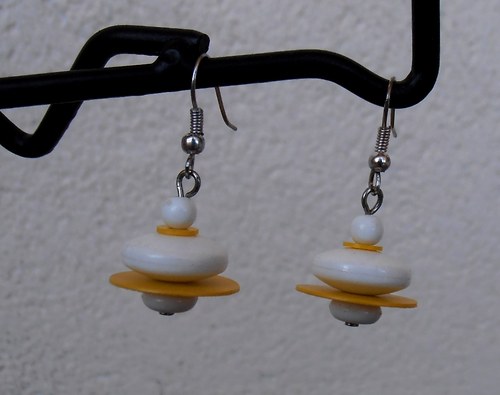 Retro náušnice "ufo" 2 — foto 1