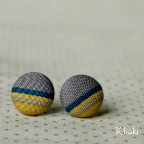 Okrové pruhánky - buttonky — foto 1
