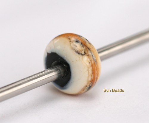 Big hole bead - Medová — foto 1