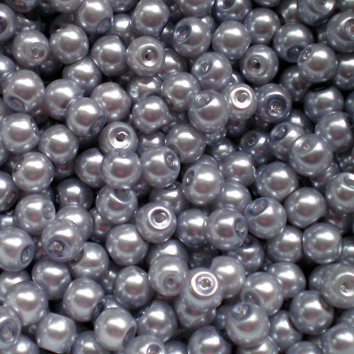 4 mm voskové perle světle fialové 100 ks