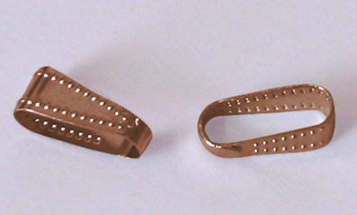 Šlupna (očko)/ měď/ 10x3,5mm/ 10ks