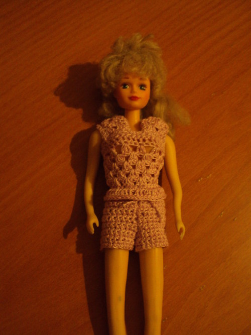 Háčkovaná halenka pro Barbii X — foto 1