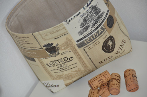 Košík z látky – Sauvignon — foto 1
