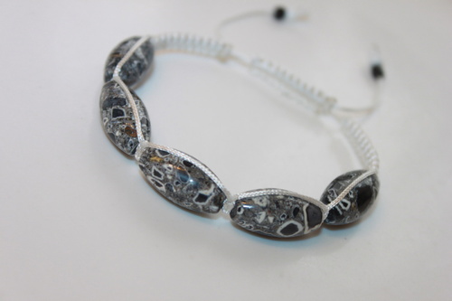 Mozaika.. Náramek shamballa/makramé — foto 1