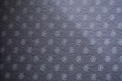Plsť s kytičkami: Šedá — foto 1