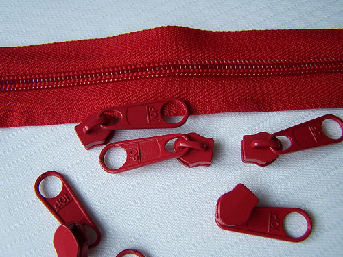 Zip (2m) + jezdec (8ks) - 5mm (červená 148)