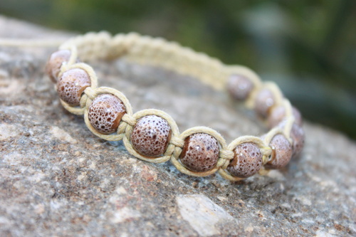 Náramek makramé/shamballa — foto 1