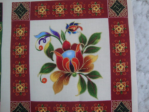 Látkový obrázek - ornamenty 4 — foto 1