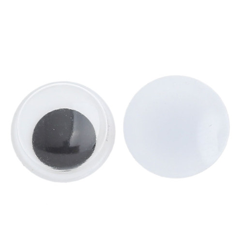 Oči pohyblivé plast/ 10mm/ 10ks