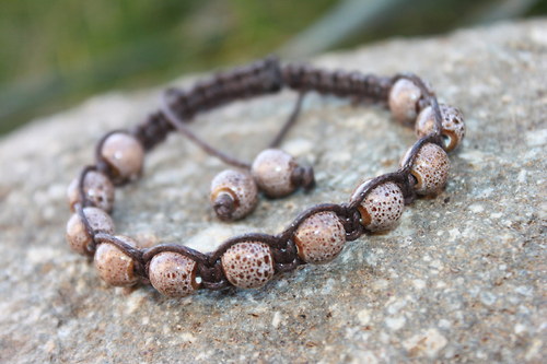 Náramek makramé/shamballa — foto 1