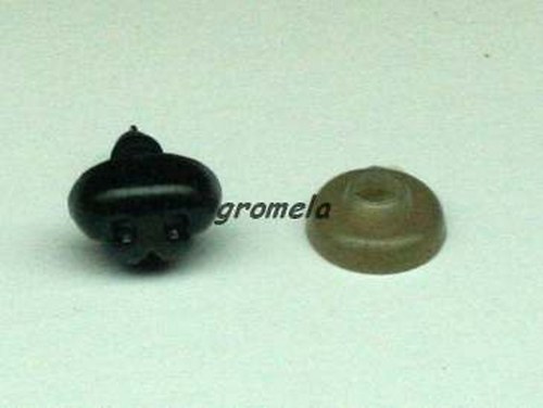 Čumák s pojistkou černý (psí) 10 mm