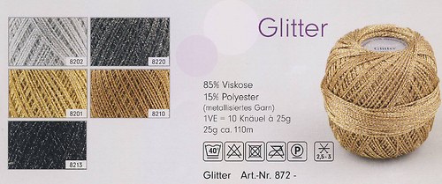 Glitter - metalická příze- na objednání — foto 1