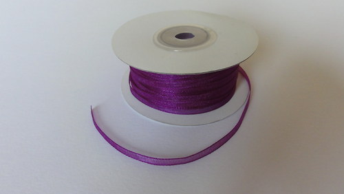 Šifonová stuha 3mm - 5m - fialová (182)
