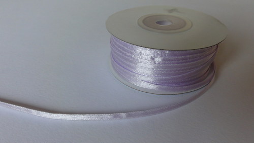 Saténová stužka 3mm - 5m - sv. fialová (174)