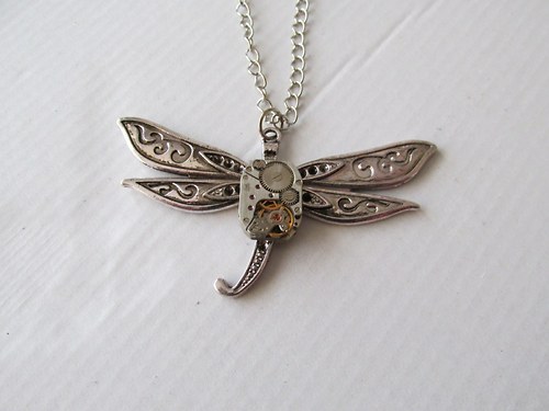 VÁŽKA.....steampunkový přívěsek — foto 1