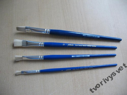 Štětec White Bristles - plochý, velikost 8