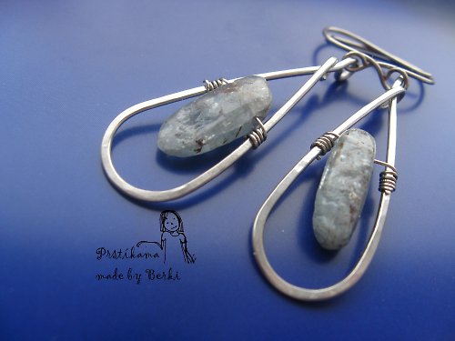 Kyanitové - Kyanite earings — foto 1