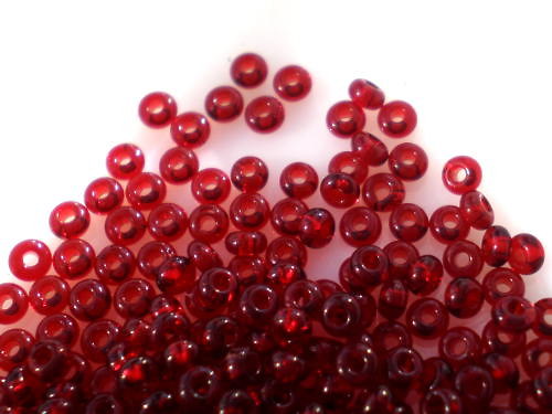 12/0 Korálky rokajl Preciosa 9012 červená 10 g