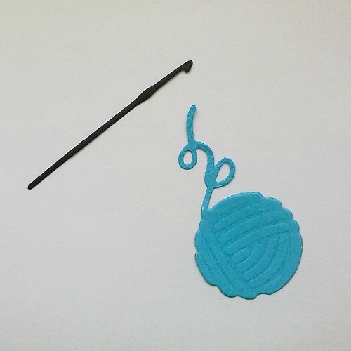 Výsek - Klubíčko a háček - barvy dle přání