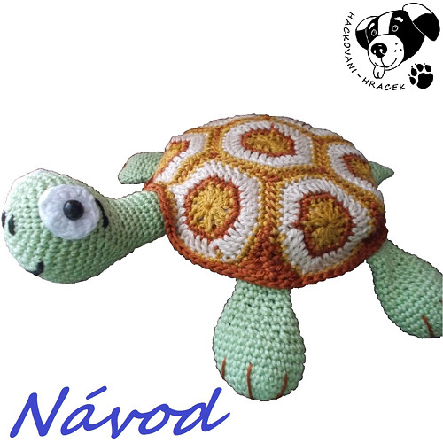 Želvounek vodní - návod na háčkování