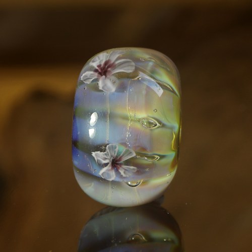 Big hole bead - Modrá dýně — foto 1