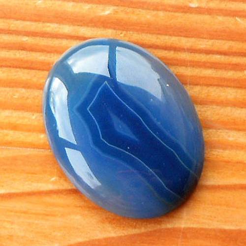 Achátovový Kabošon - 30x40mm — foto 1