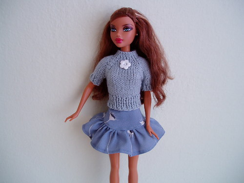 Sukně a halenka (šedá) — foto 1