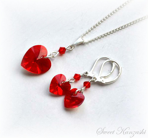 Sada Swarovski Elements Heart — foto 1
