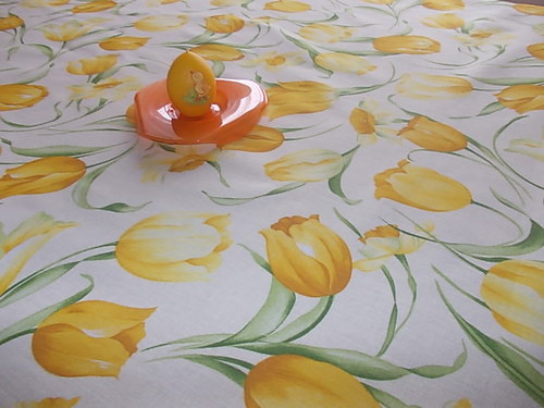 Ubrus -žlutý tulipán — foto 1
