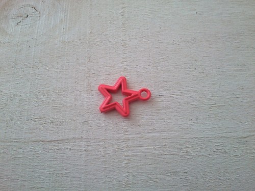 Hvězdička 15x18 mm - starorůžová — foto 1