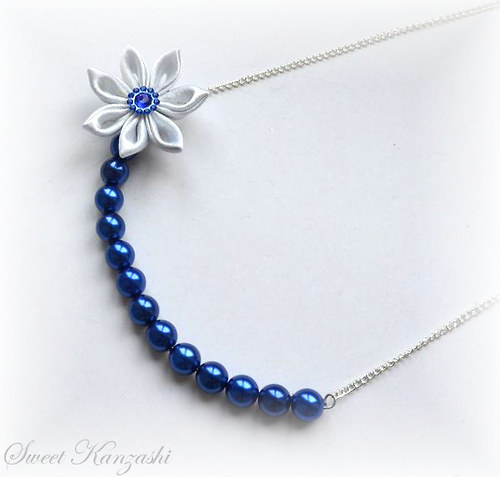 Náhrdelník Hana Kanzashi — foto 1