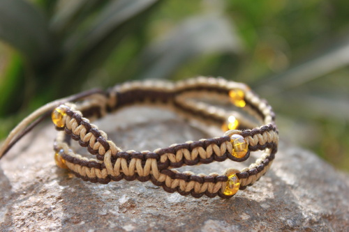 Spojení.. Náramek makramé/shamballa — foto 1