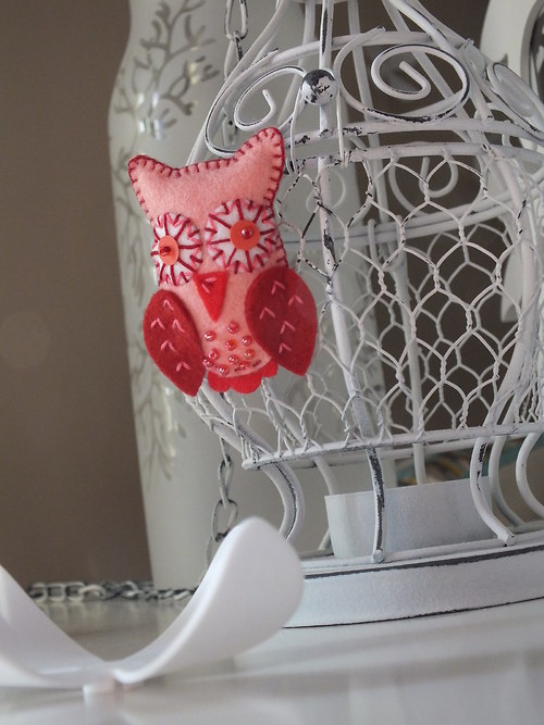 Malinká sovička světle růžová - red :) — foto 1