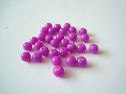 Akrylové kuličky neonky fialové 30ks / 15,-Kč