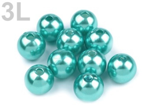 Korálky plast 10mm-22ks — foto 1