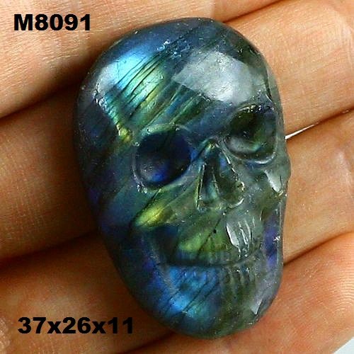 Labradorit- CABOCHON- lebka — foto 1