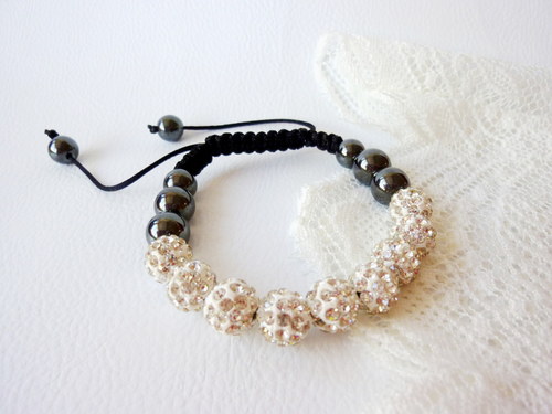 Náramek Shamballa s hematitem: AKCE! — foto 1