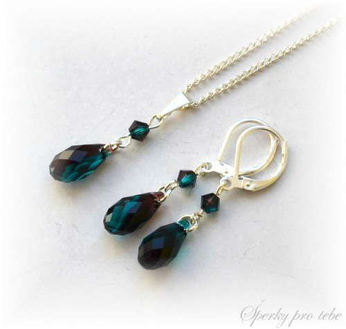 Sada Swarovski Elements Briolette — foto 1