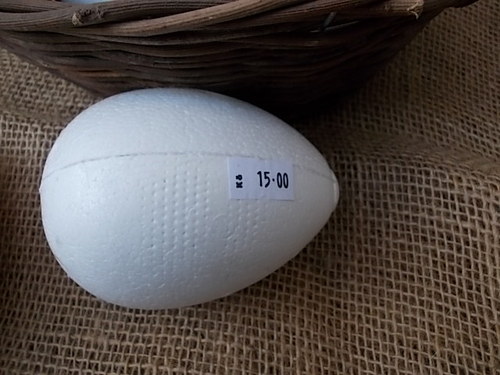 Polystyrenové vajíčko 10 cm