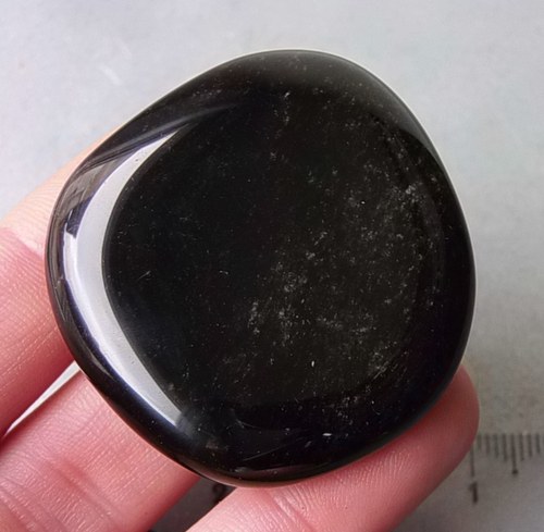 Obsidián stříbrný - placička 473 — foto 1