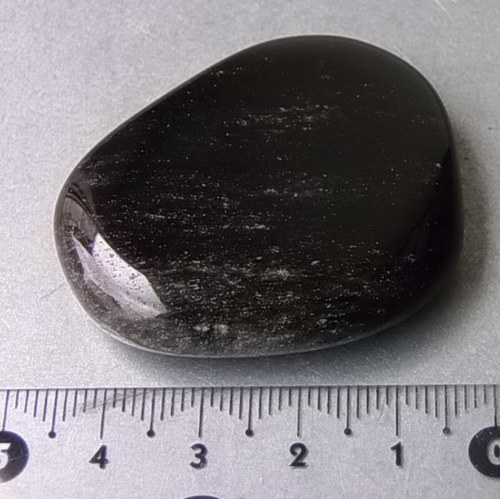 Obsidián stříbrný - placička 474 — foto 1