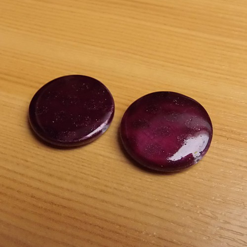 Perleťové placky 20 mm - 2 kusy
