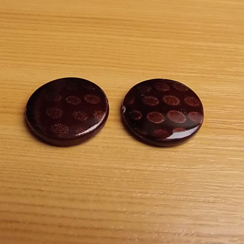 Perleťové placky 20 mm - 2 kusy