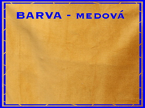 Samet - zbytek sametu - barva medová 140x40 — foto 1